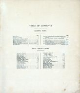 Table of Contents 001, Riley County 1909